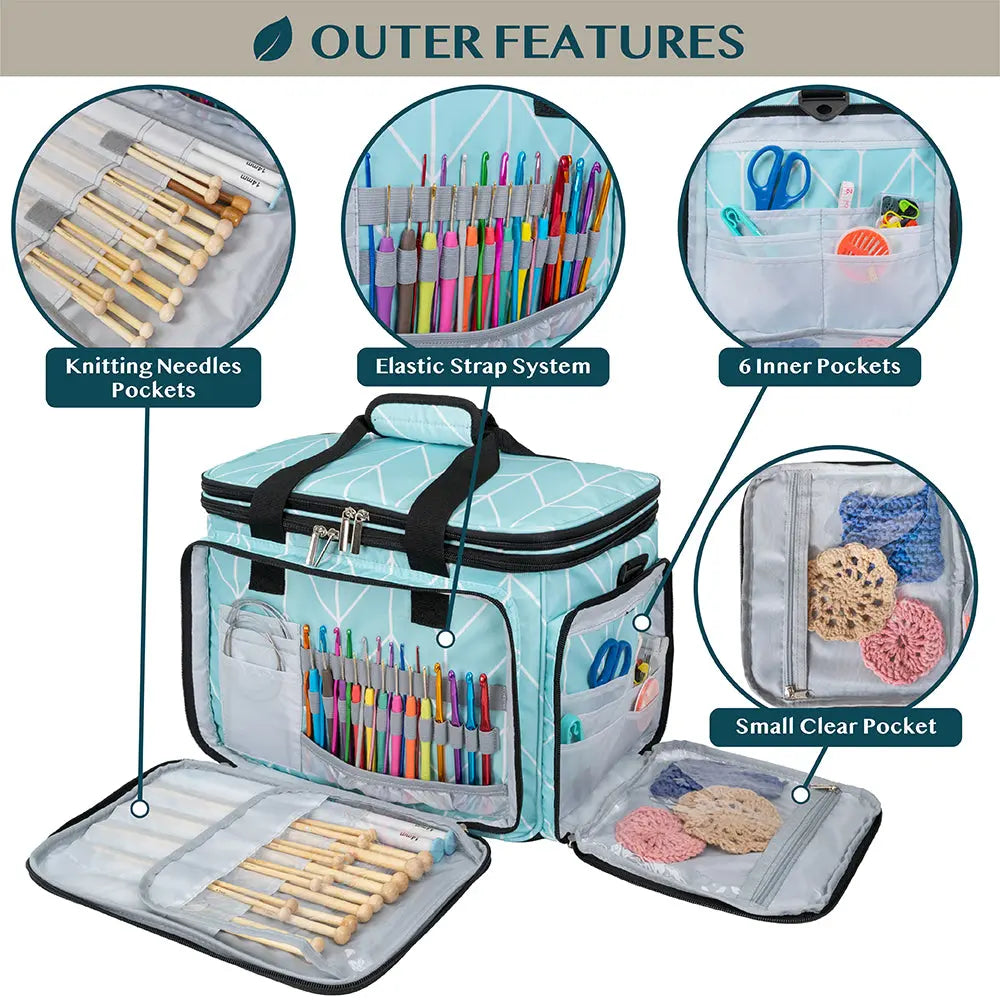 PAVILIA Yarn Storage Tote for Knitting