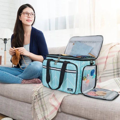 PAVILIA Yarn Storage Tote for Knitting