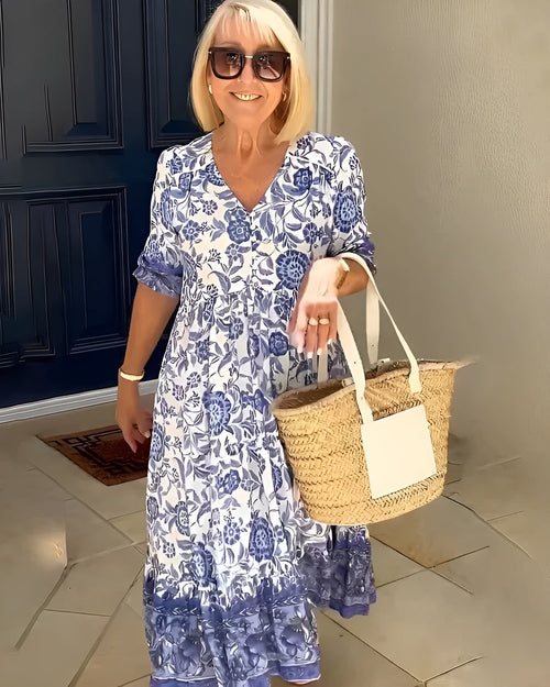Elena Everyday Floral Midi Dress