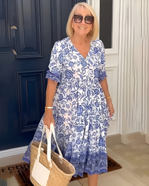 Elena Everyday Floral Midi Dress